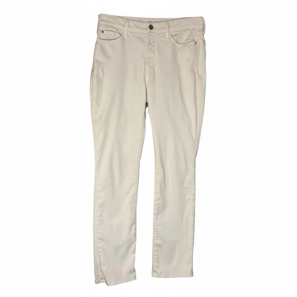 NYDJ Sheri Slim White Lift Tuck‎ Technology USA Made Ladies Size 10